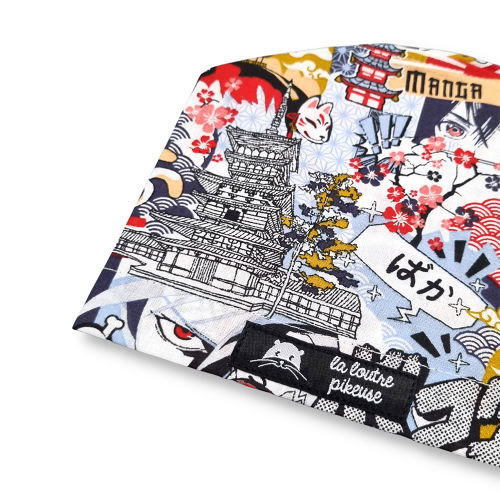 Calot de bloc couvrant avec des motifs kawaï japonais
