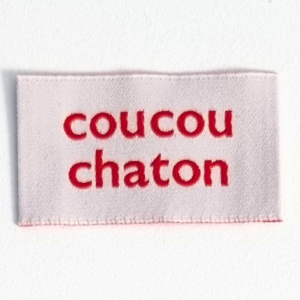 Etiquette fun coucou chaton
