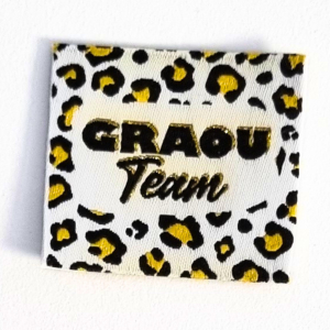 Etiquette fun graou team doré