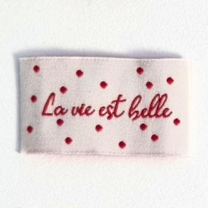 Etiquette fun la vie est belle