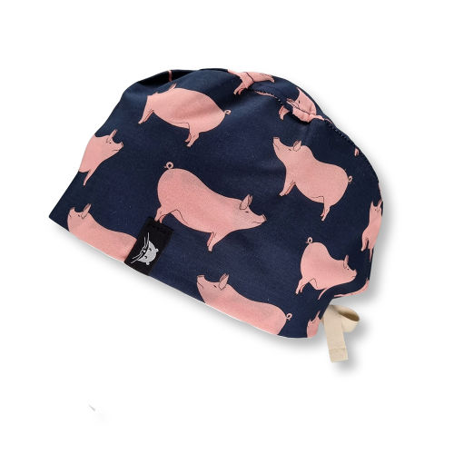 Calot de bloc court avec des cochons