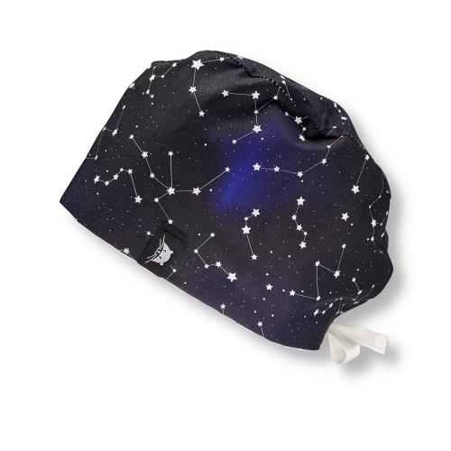 Calot de bloc court avec des étoiles, constellation