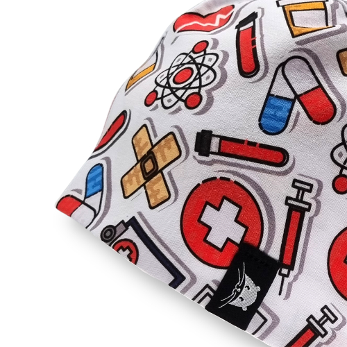 Calot de bloc court avec des motifs médicaux