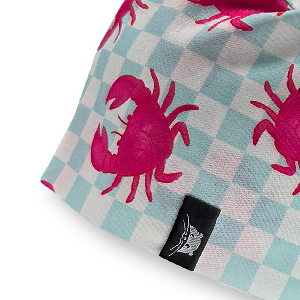 Calot de bloc court avec des crabes