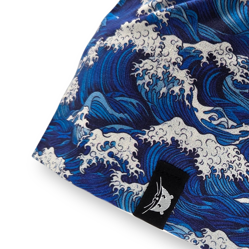 Calot de bloc court avec des vagues bleu royale