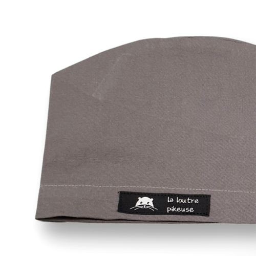 Calot de bloc couvrant uni gris