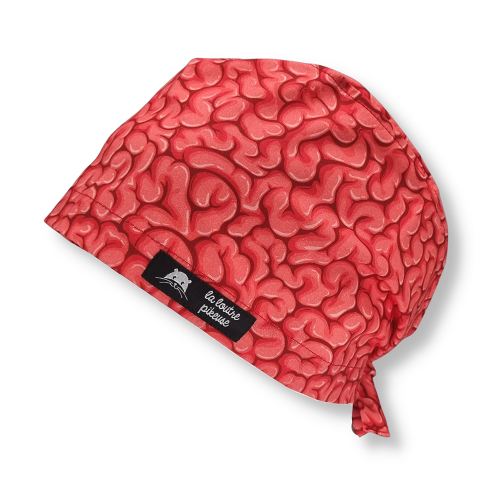 Calot de bloc couvrant - Neurochir Calot de bloc couvrant avec un motif cerveau