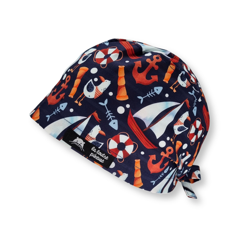 Calot de bloc couvrant avec des motifs marins