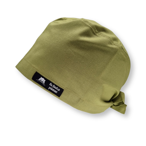 Calot de bloc couvrant - Vert olive Calot de bloc couvrant uni vert olive