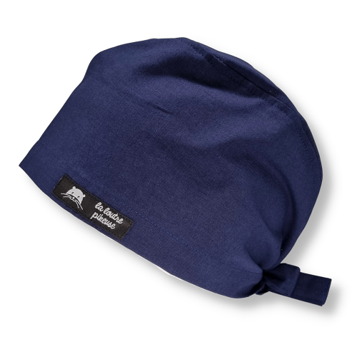 Calot de bloc couvrant uni bleu marine