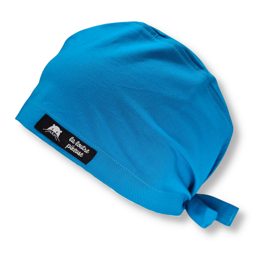 Calot de bloc couvrant uni bleu turquoise