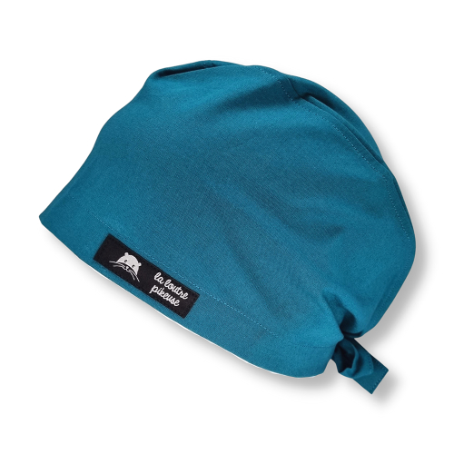 Calot de bloc couvrant - Vert canard Calot de bloc couvrant uni vert canard