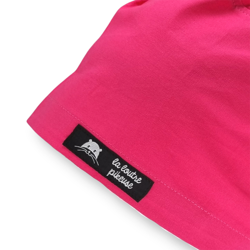 Calot de bloc couvrant uni rose