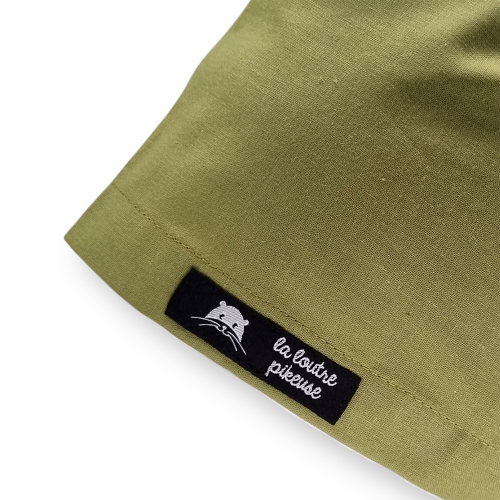 Calot de bloc couvrant uni vert olive