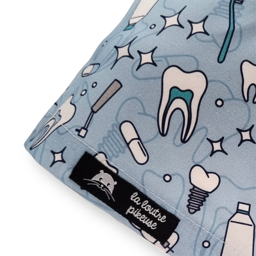 Calot de bloc couvrant avec des motifs pour les orthodontistes