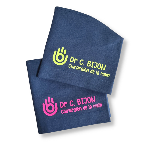 Calot de bloc couvrant uni bleu orage