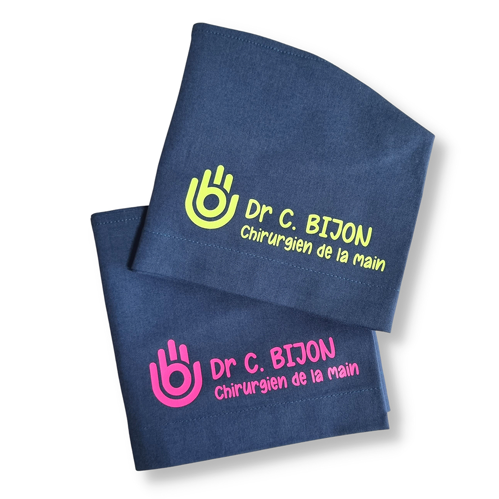 Calot de bloc couvrant uni bleu orage