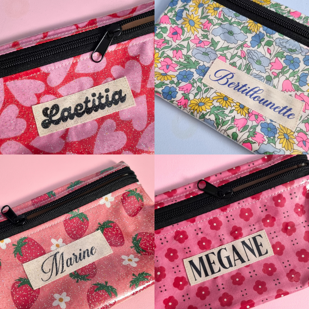 Personnalisation avec un prénom de la pochette reverso