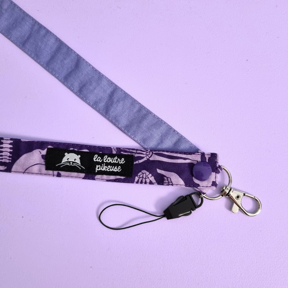 Tour de cou avec des os, traumato, violet