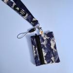 Porte-badge zippé avec des vagues