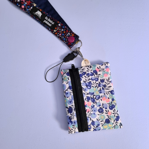 Porte-badge zippé - Liberty of London Wiltshire fluo Porte-badge zippé liberty of london wiltshire fluo