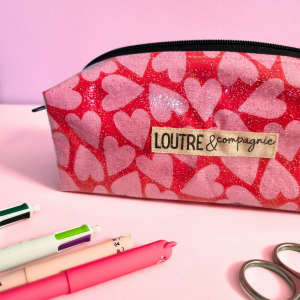 Maxi trousse plastifiée coup de coeur