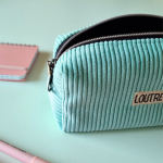 Maxi trousse velours côtelé menthe