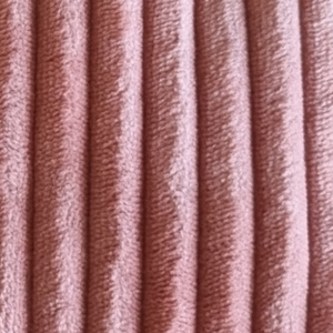 Velours grosses côtes rose pastel