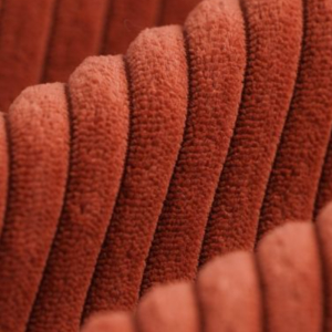 Velours grosses côtes terracotta