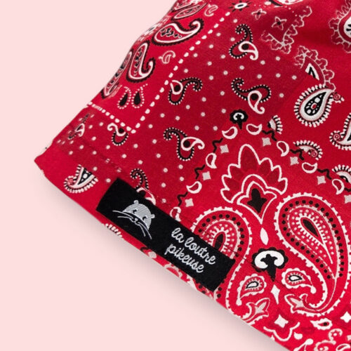 Calot couvrant bandana rouge